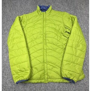 Lands End Jacket Womens Small Quilted Nylon Insulated Puffer Full Zip Outdoor